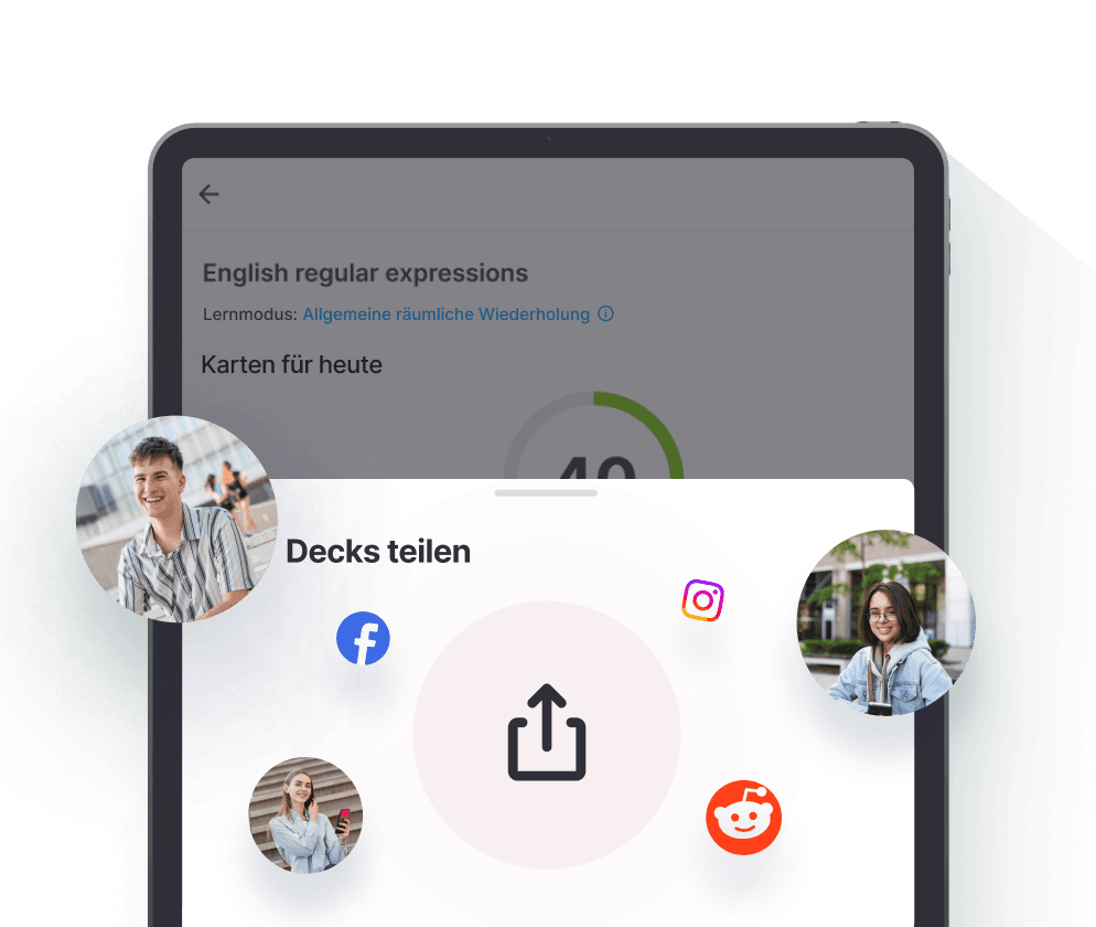 Erstelle und teile Decks mit Freunden